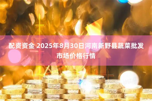 配资资金 2025年8月30日河南新野县蔬菜批发市场价格行情