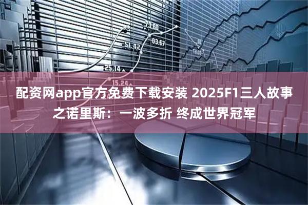 配资网app官方免费下载安装 2025F1三人故事之诺里斯：一波多折 终成世界冠军
